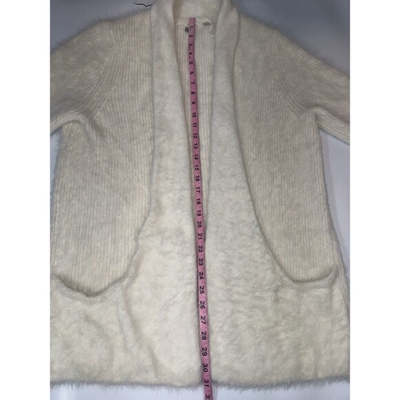 Knitted & Knotted Anthropologie Fuzzy Knit Sweater Cardigan Pockets Women Medium - Picture 6 of 12